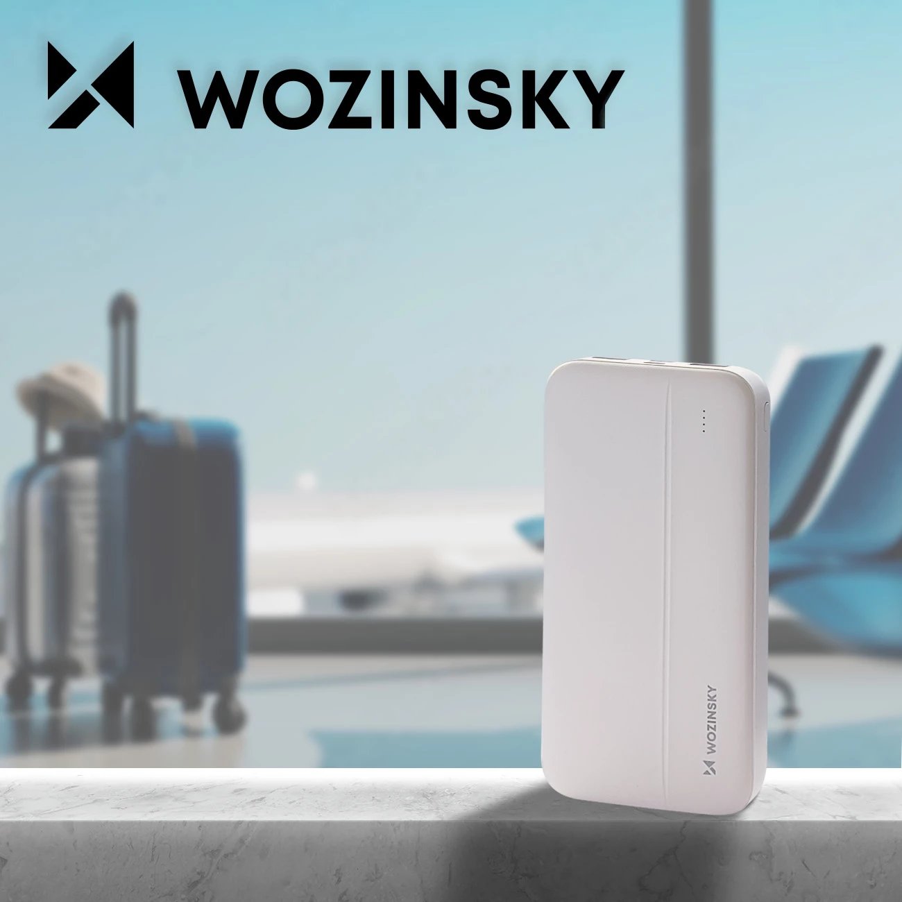 Powerbank Wozinsky WPBWE1, 10000mAh, 2x USB, Bardhë Powerbank Wozinsky WPBWE1, 10000mAh, 2x USB, Bardhë