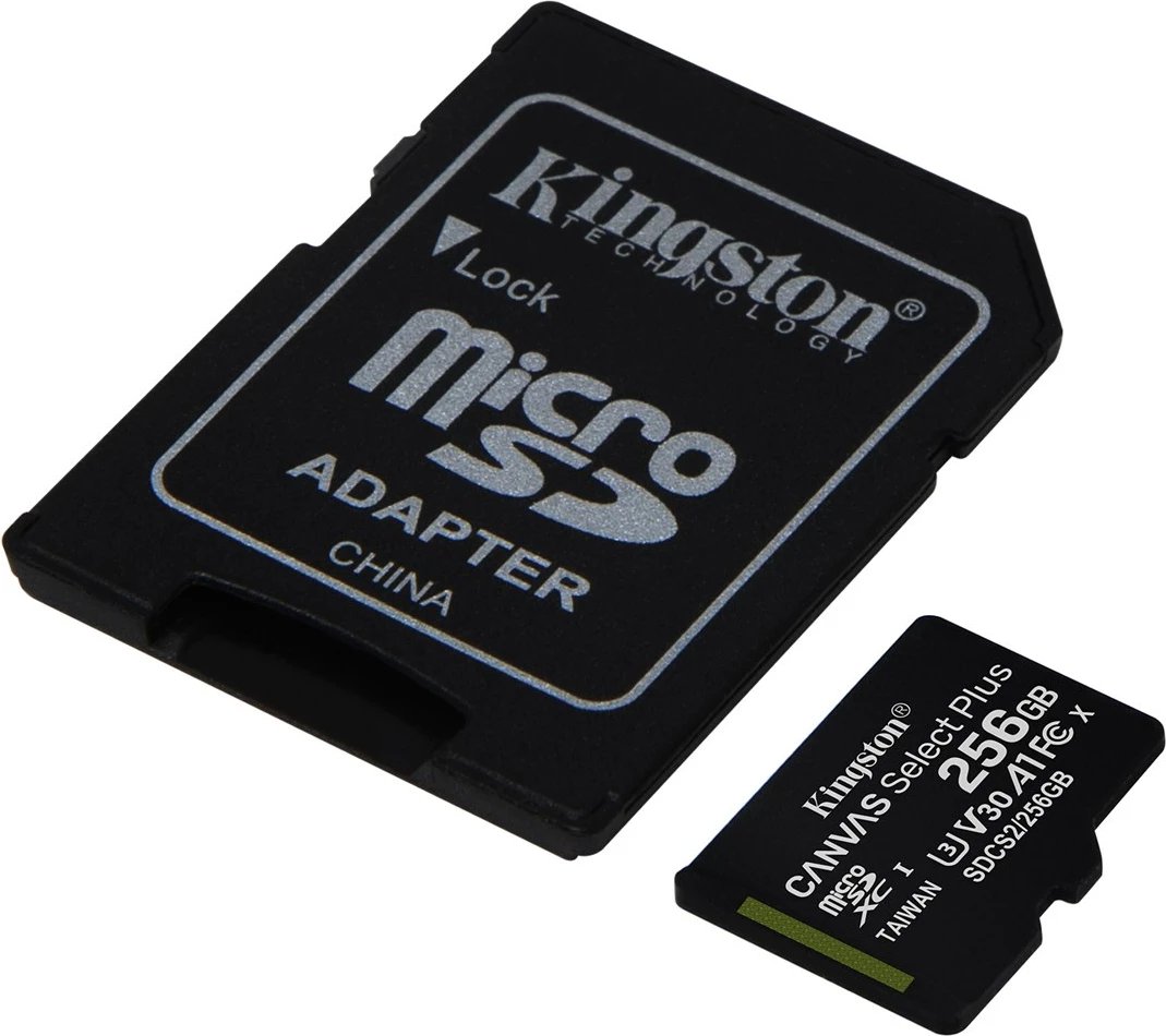 Memorie kartë Kingston,  256 GB MicroSDXC Class 10 UHS-I