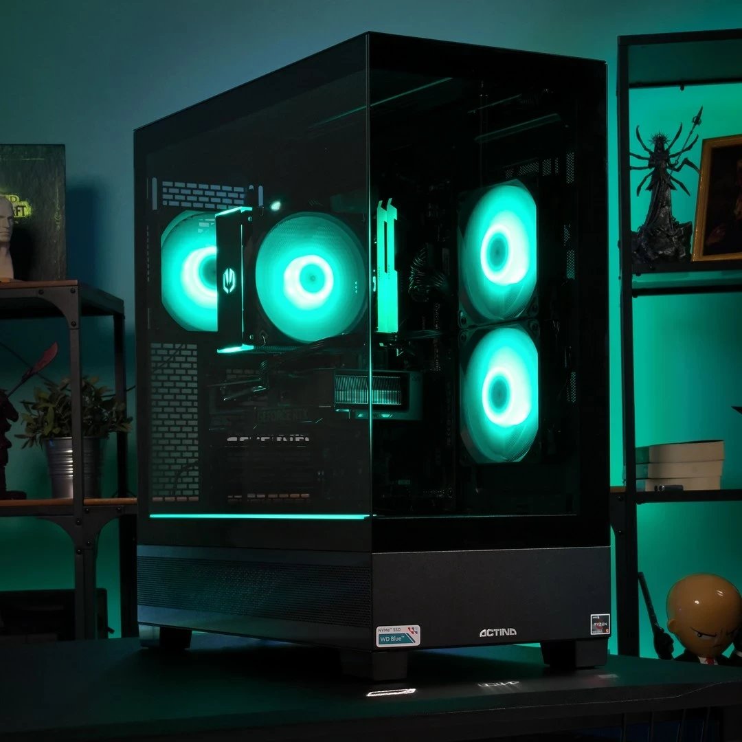 Kompjuter Gaming, AMD Ryzen 5, 32GB RAM, 1TB SSD, AMD Radeon RX 6600
