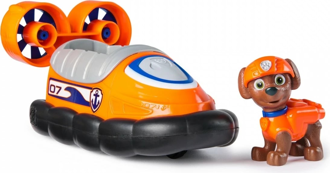 Lodër Paw Patrol Spin Master Zuma Hovercraft, plastikë, portokalli/zezë
