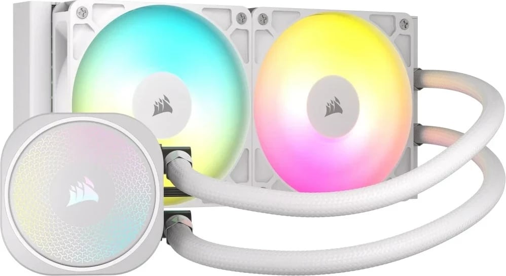 Ftohës Corsair NAUTILUS 240 RS ARGB për procesor, i bardhë