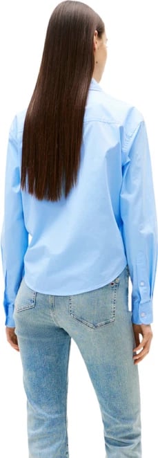 Këmishë Tommy Hilfiger Jeans femra, e kaltër e çelët