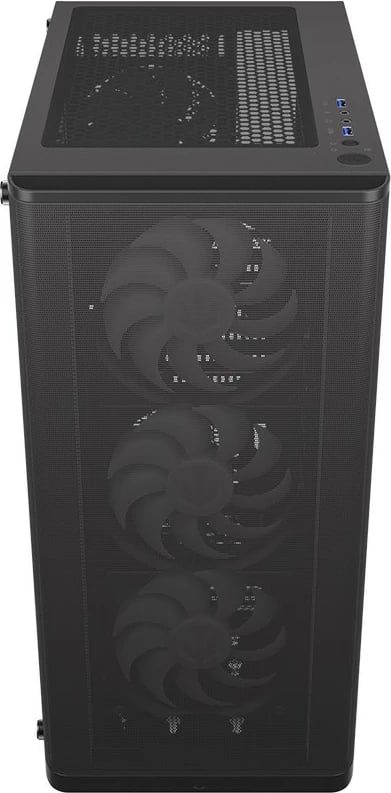 Kasë Endorfy Ventum 200 ARGB, ATX, 4 ventilatorë ARGB, xham i temperuar, e zezë