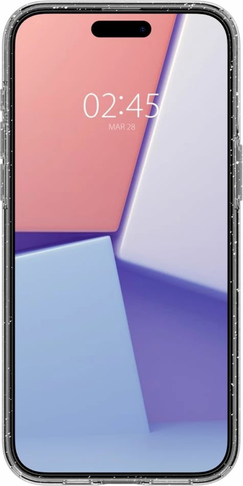 Mbështjellës Spigen Liquid Crystal Glitter për iPhone 15 Pro Max, Transparent me shkëlqim