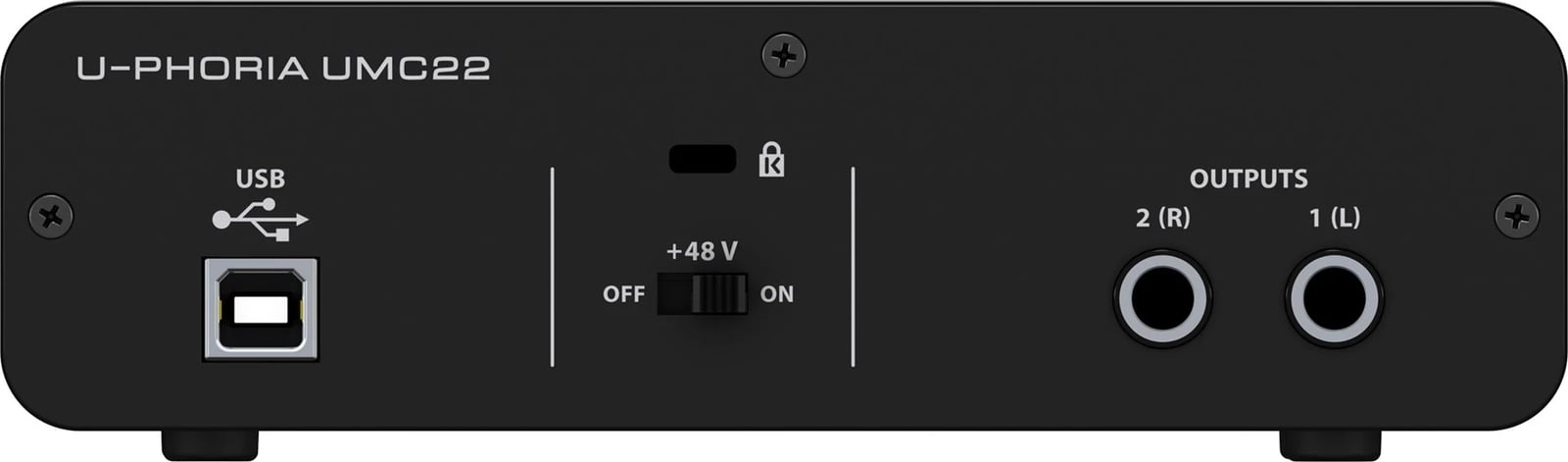 Audio interface Behringer UMC22, e zezë Audio interface Behringer UMC22, e zezë
