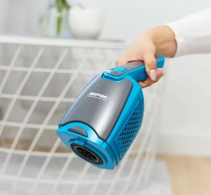 Fshesë elektrike vertikale MPM MOD-38/N, pa kabllo, e zezë/blu