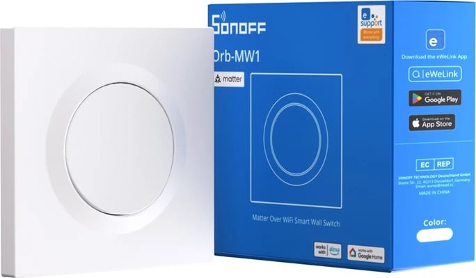 Switch smart Sonoff MINIR4M-E, Matter, i bardhë