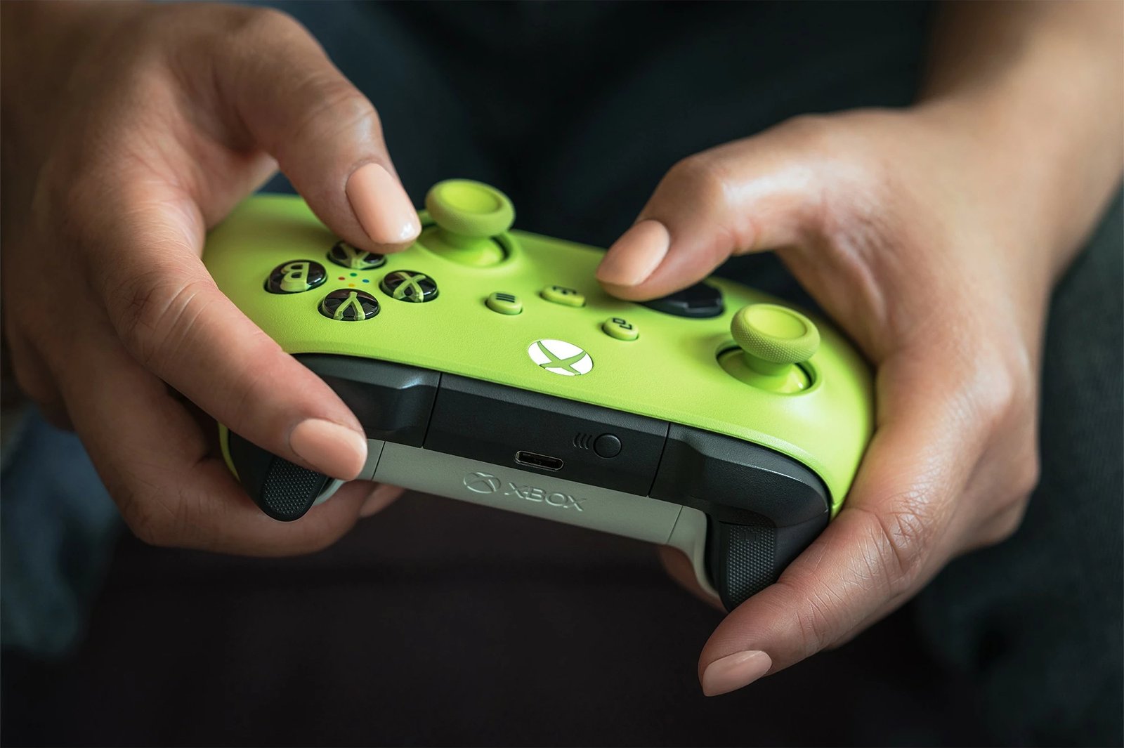 Kontroller Xbox Microsoft Wireless, Joystick, Xbox One/Series S, Bluetooth, Ngjyra Jeshile