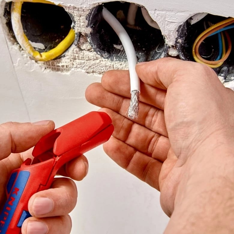 Knipex ErgoStrip, Mbështjellës kabllosh, Kuq