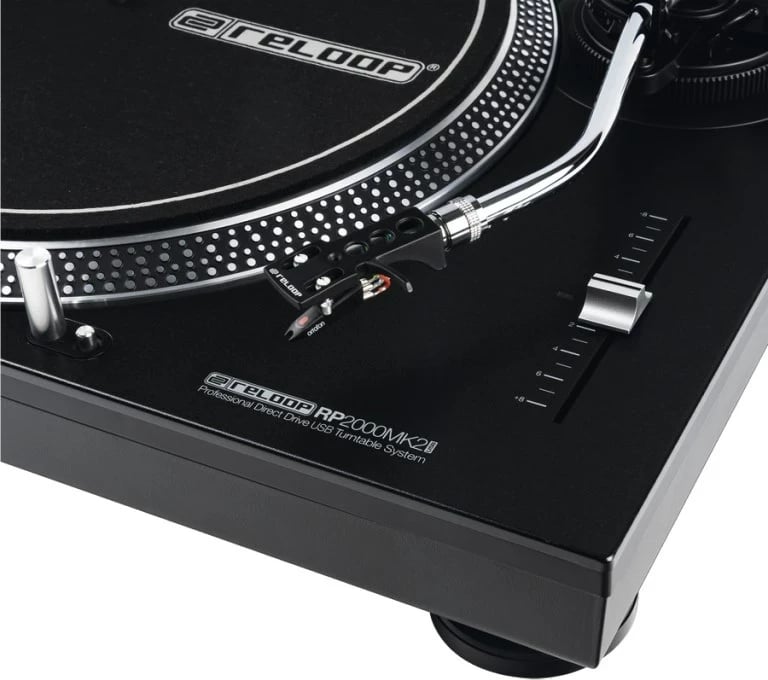Turntable Reloop RP-2000 USB MK2, Direct Drive, Alumini, E Zezë
