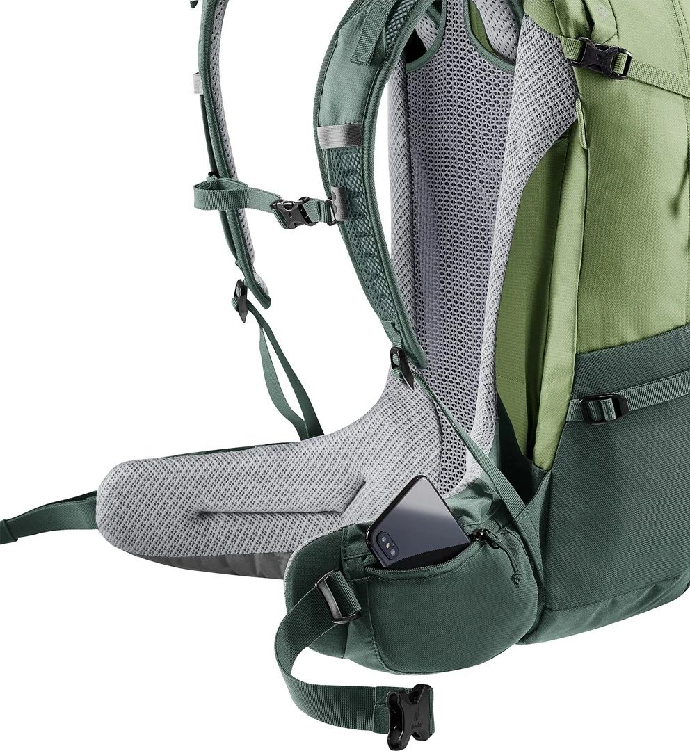 Çantë shpine Deuter Futura 27 për hiking, për femra, Jeshile