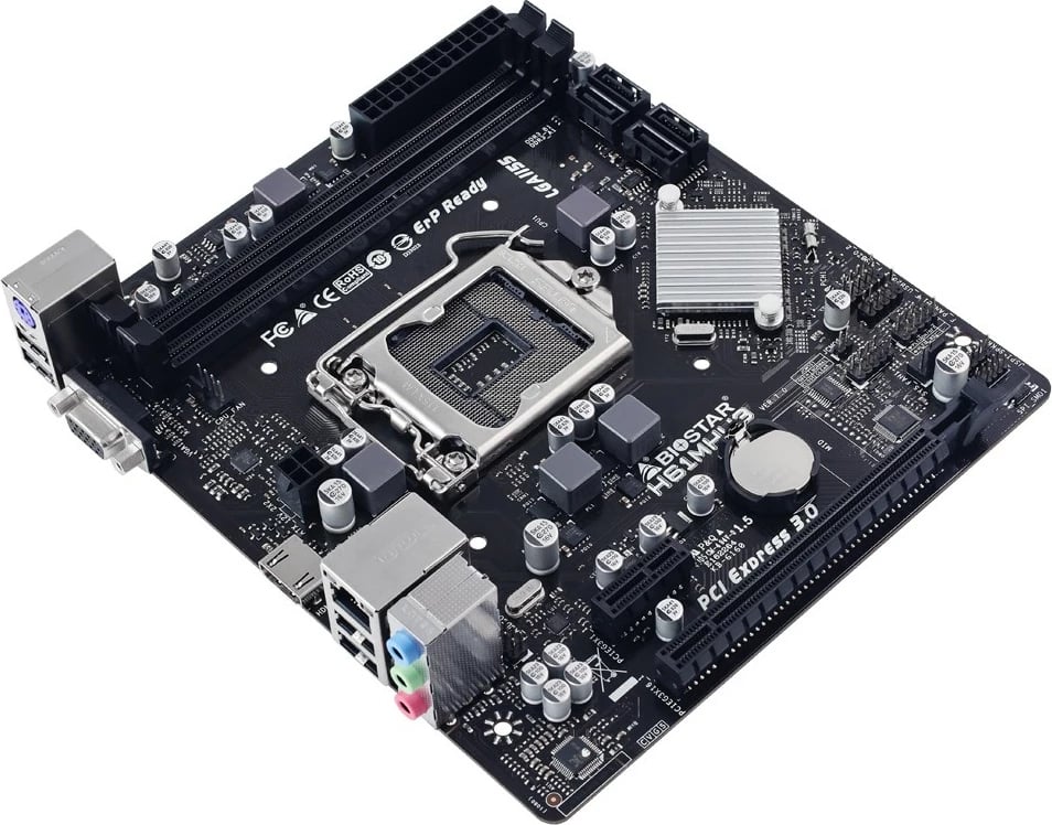 Pllakë amë Biostar H61MHV3, Intel, LGA 1155, DDR3, micro ATX