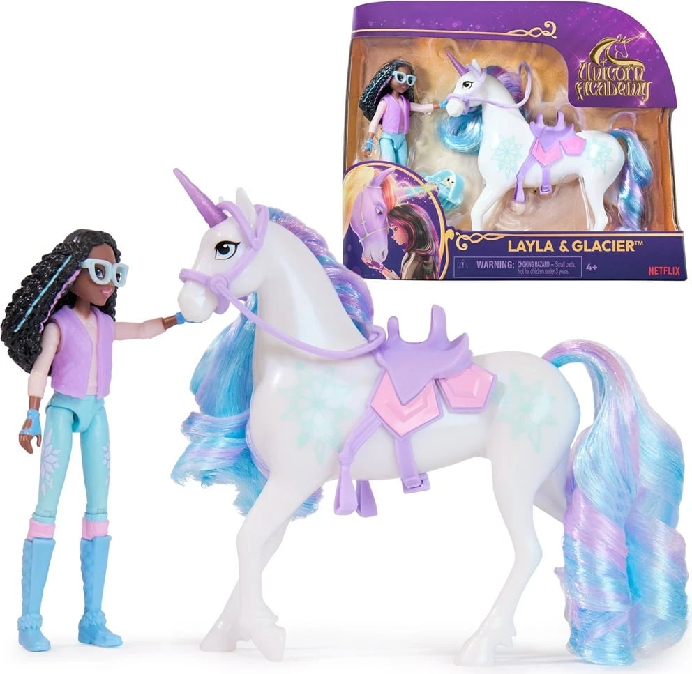 Lodër SPIN MASTER Unicorn Academy Layla & Glacier, Multikolor