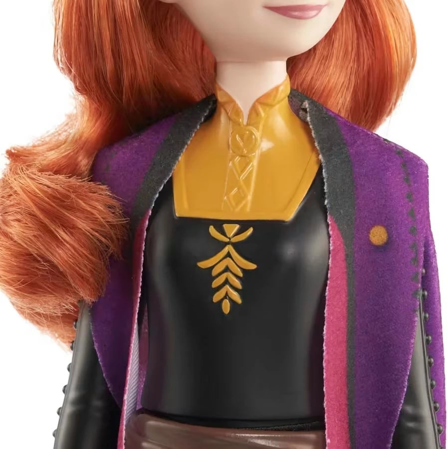 Kukull Anna Disney Frozen Mattel HLW50, 32 cm, me mantel dhe këpucë