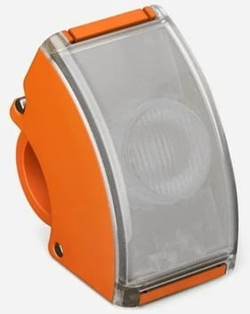 Dritë për biçikletë Bookman Curve Front Light 220lm, portokalli