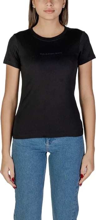 Maicë Calvin Klein Jeans femra, e zezë