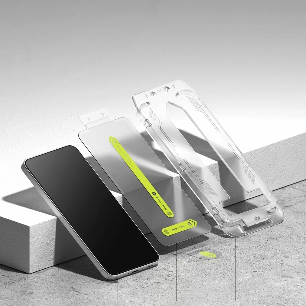 Xham i temperuar Ringke Easy Slide për Samsung Galaxy A56 5G, 2 copë, Transparent