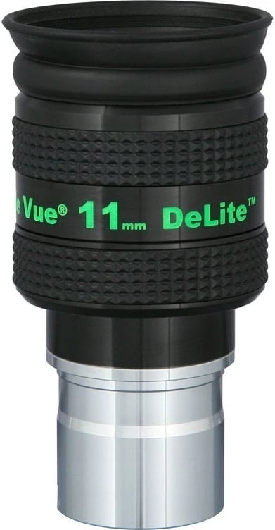 Okular Tele Vue DeLite 11mm 1.25" për teleskop, i zi