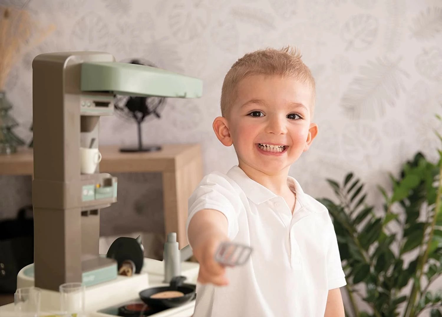 Kuzhinë lodër Smoby miniTefal Studio Bubble XL, 34 aksesorë, Gri/E gjelbër/E bardhë