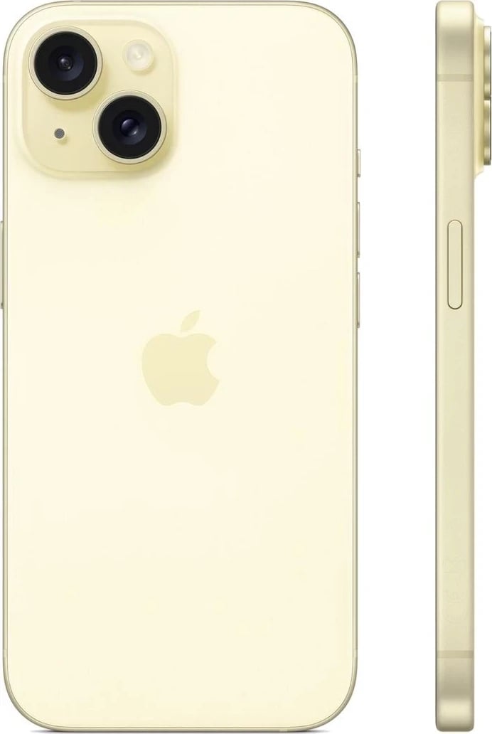 Telefoni Apple iPhone 15, 128GB, ngjyrë verdhë