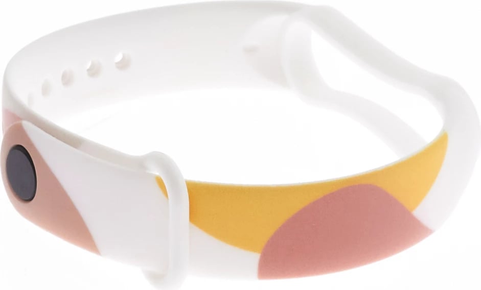Rrip silikoni Hurtel Strap Moro për Xiaomi Mi Band 3/4, kamuflazh, Bardhë/Gjelbër/Verdhë