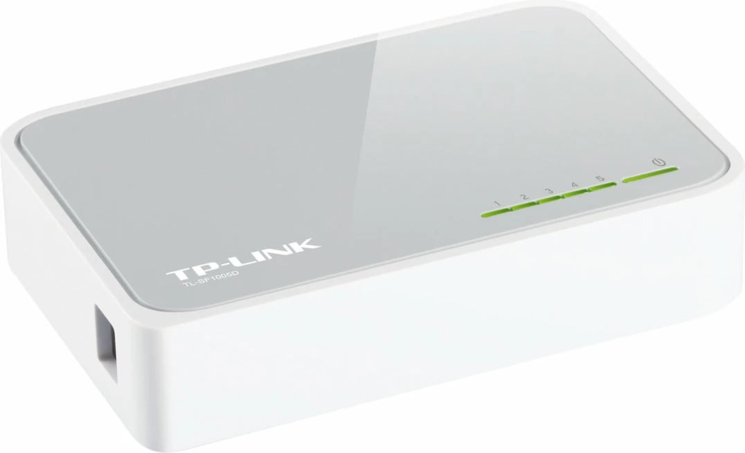 Switch TP-LINK TL-SF1005D, 5 porta, Fast Ethernet, i bardhë