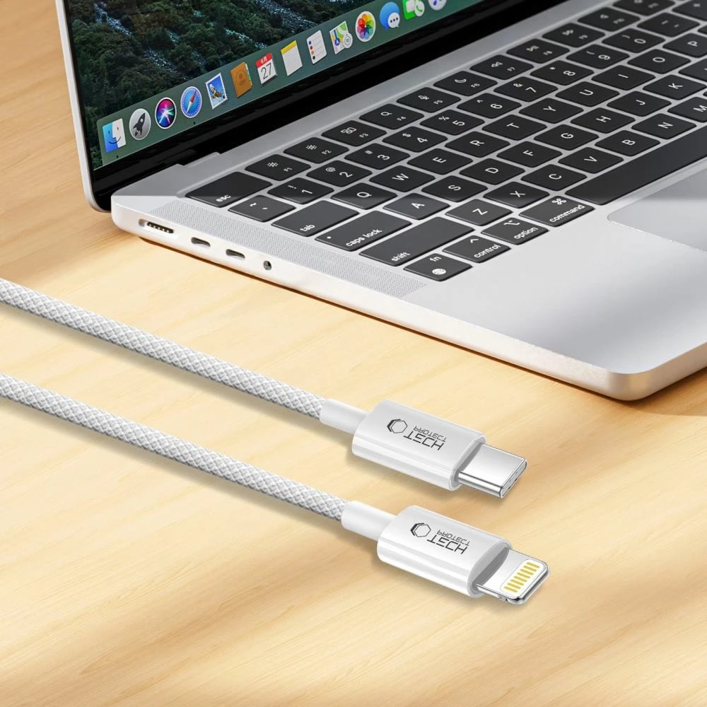 Kabllo karikimi Tech-Protect UltraBoost, USB-C në Lightning, 100 cm, Gri