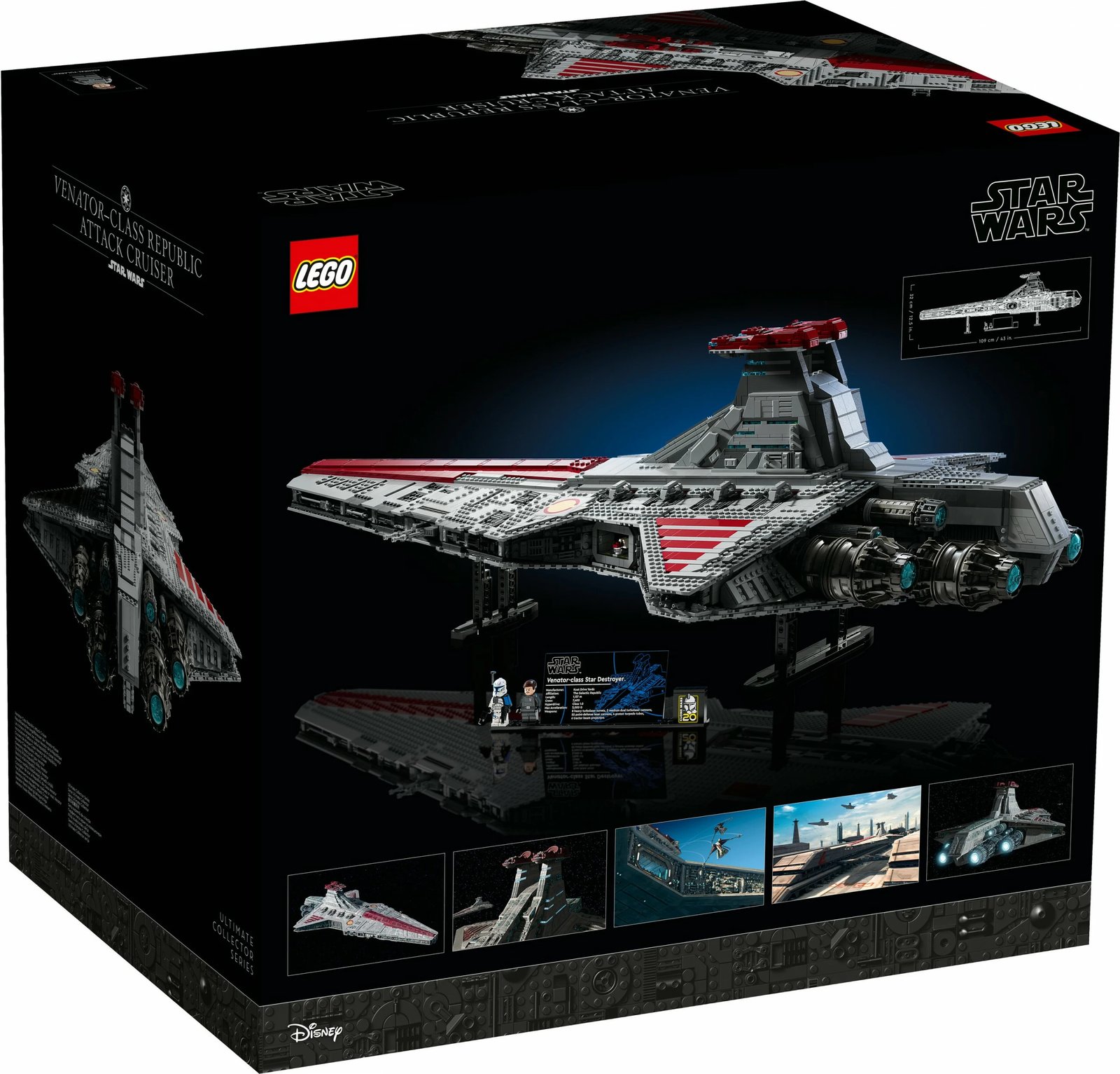 Set ndërtimi LEGO Star Wars Venator-Class Republic Attack Cruiser, 5374 pjesë, plastikë, shumëngjyrësh