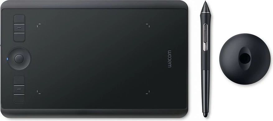 Tablet grafike Wacom Intuos Pro S, Wireless, 5080 lpi, 160 x 100 mm, e zezë