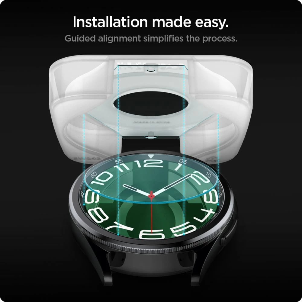 Xham i temperuar Spigen Glas.tR EZ Fit për Samsung Galaxy Watch 6 Classic 47mm, 2 copë