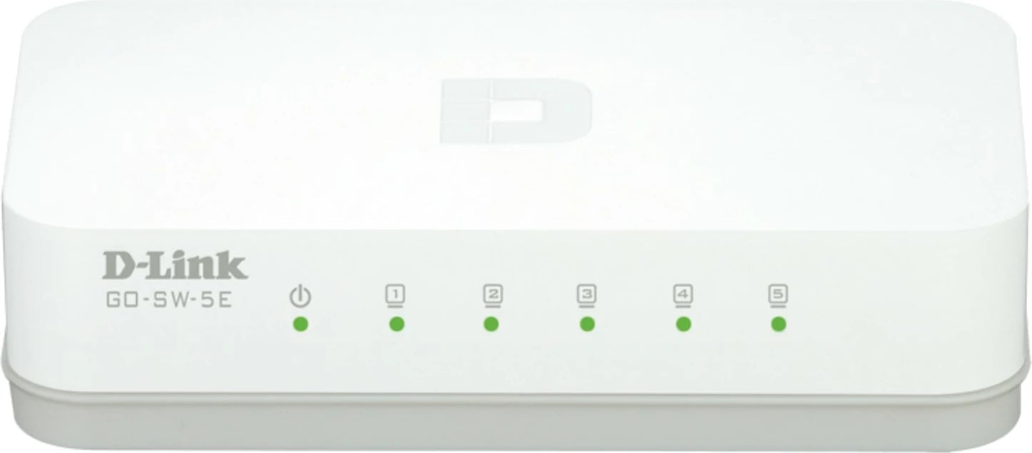Switch D-Link GO-SW-5E 5 porta Fast Ethernet i bardhë
