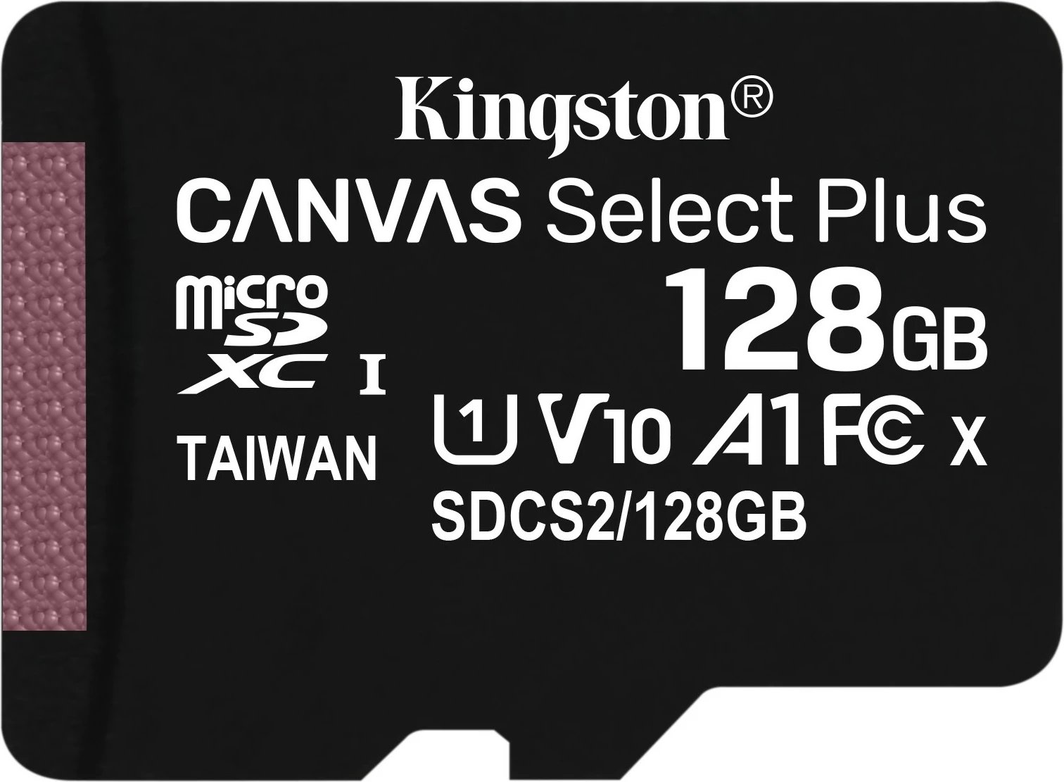 Kartelë memorie Kingston Technology 128GB microSDXC Canvas Select Plus, 100R A1 C10, e zezë