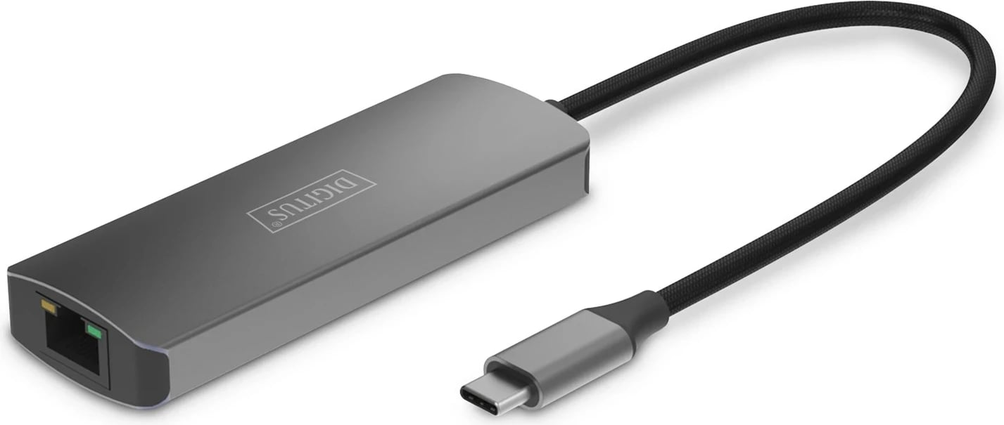 Transmetues video 4K Digitus, USB-C - HDMI, 30 m, Alumini