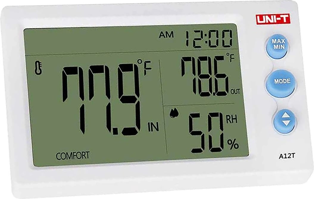 Stacion moti UNI-T A12T me sensor të jashtëm, i bardhë