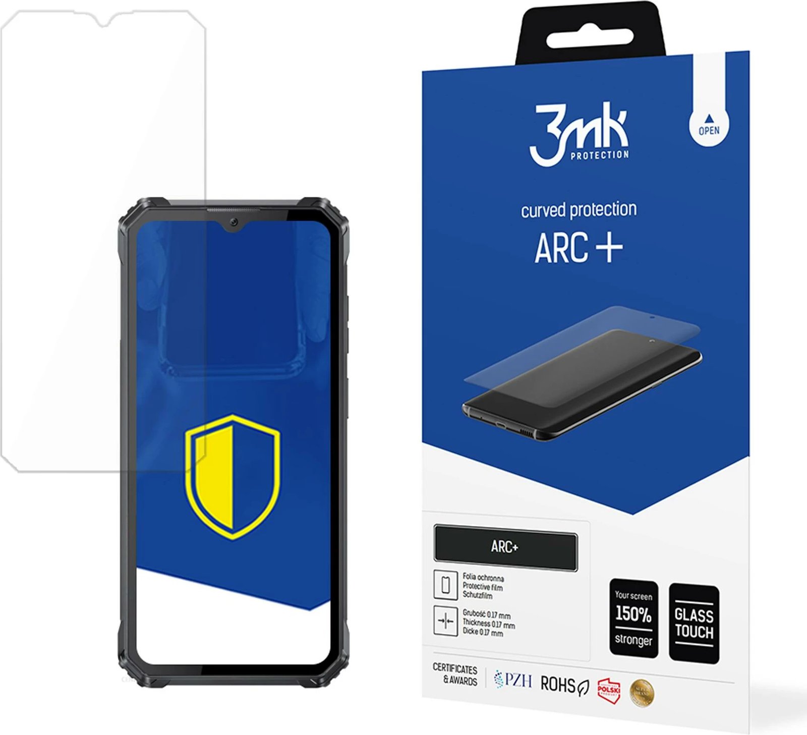 Folje mbrojtëse për ekran celulari 3mk ARC+ për Oukitel WP28
