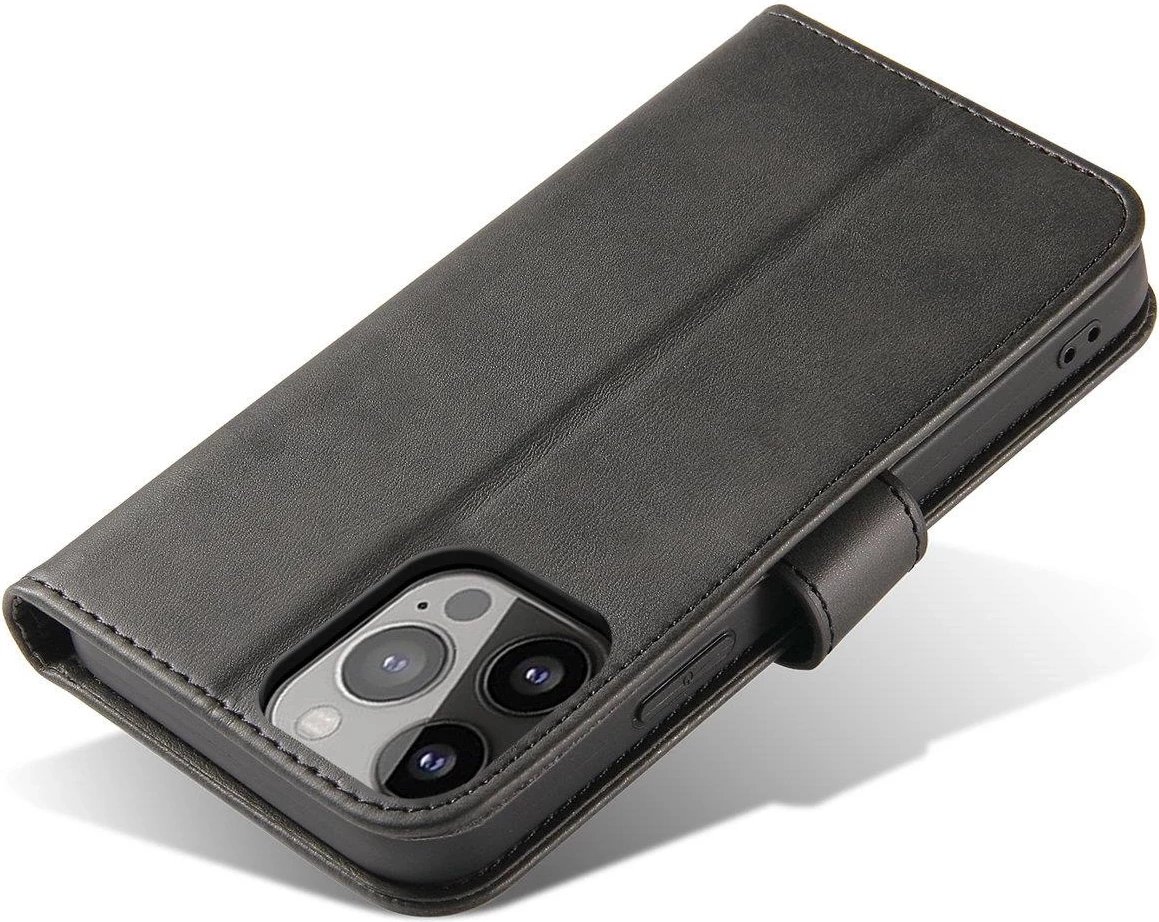 Mbështjellës magnetik me kapak Hurtel për Samsung Galaxy S25, i zi
