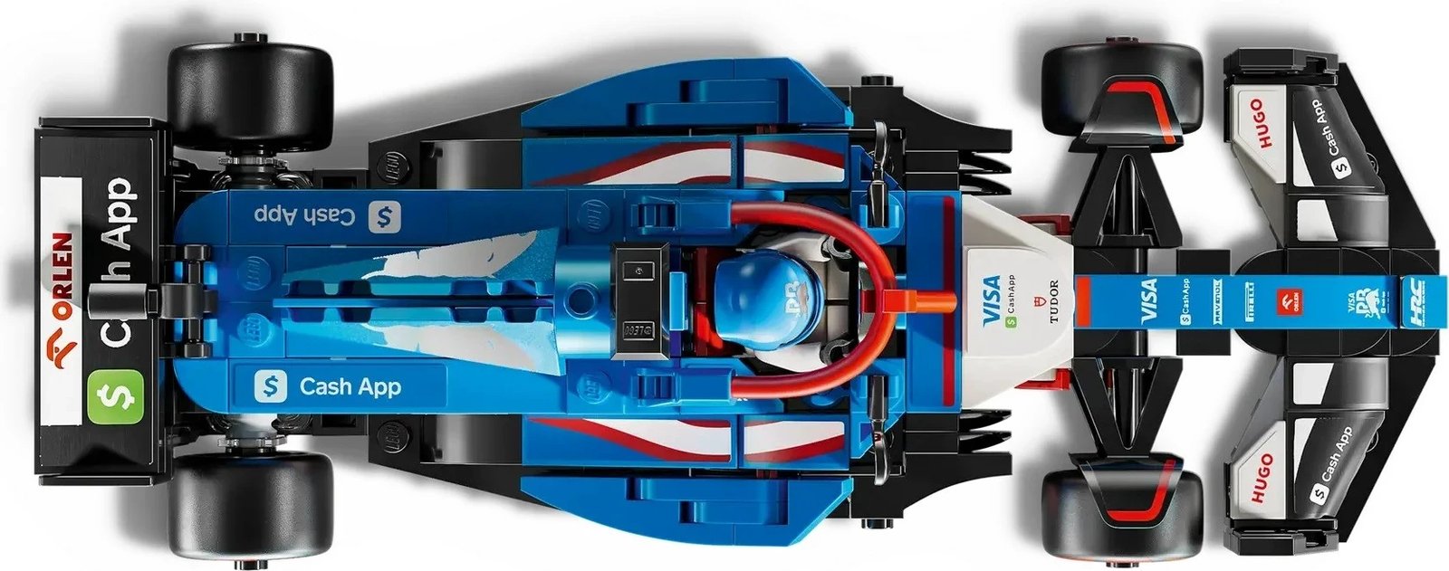 Set LEGO Speed Champions Visa Cash App RB VCARB 01, 248 pjesë, me minifigurë, Blu