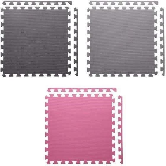 Puzzle mat One Fitness MP10, rozë-gri