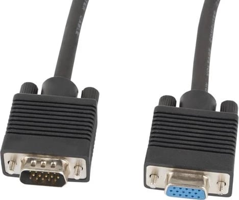 Kabllo VGA Lanberg CA-VGAC-10CC-0018-B+, 1.8 m, e Zezë