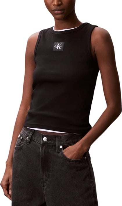 Maicë pa mëngë Calvin Klein Jeans femra, e zezë