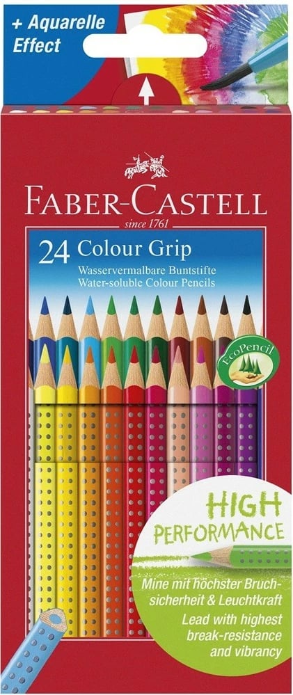 Lapsa ngjyros FABER-CASTELL Colour Grip 24 copë