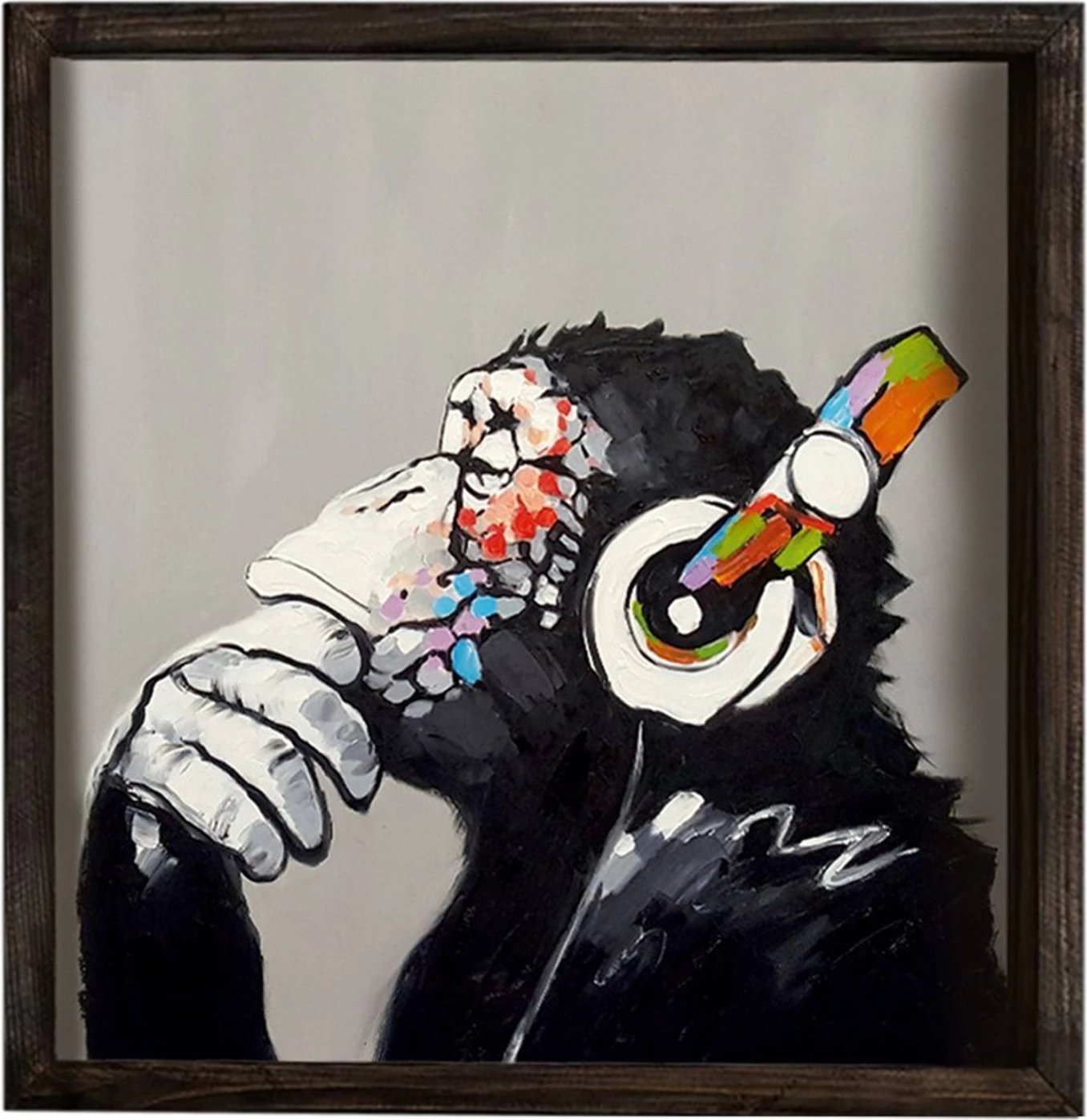 Pikturë dekorative MDF Funky Monkey FH7330 33x33 cm