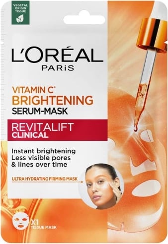 Maskë për fytyrë për femra L'Oreal Paris Revitalift Clinical Brightening, 26g