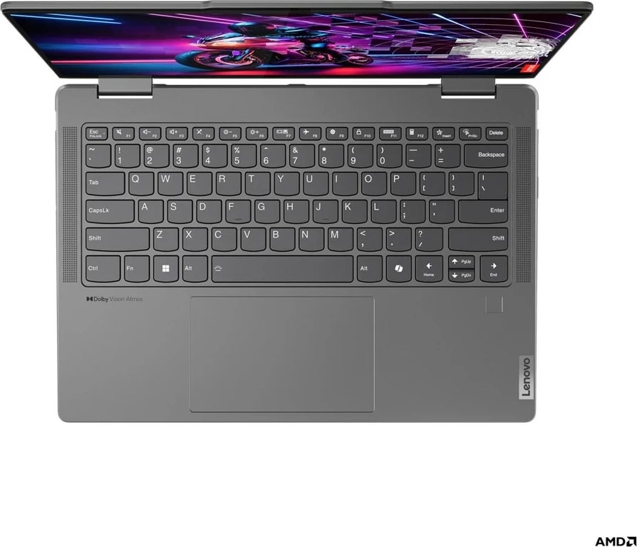 Laptop hibrid Lenovo Yoga 7, AMD Ryzen 7 8840HS, 14 inch, Gri