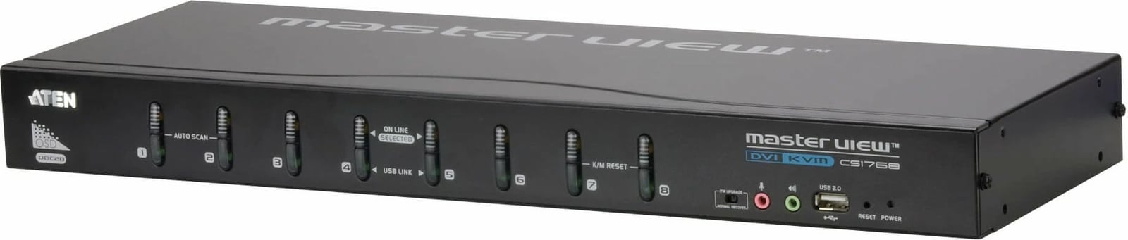 Switch KVM ATEN CS1768, 8 porta, DVI, USB, audio, i zi