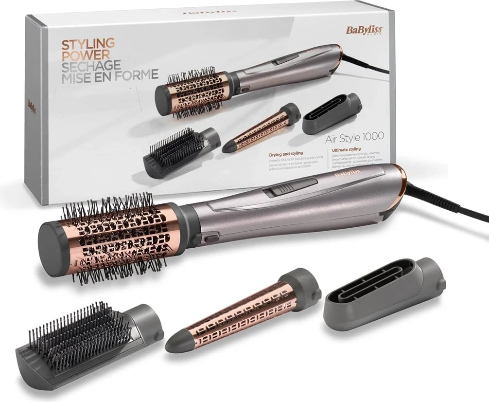 Set për stilimin e flokëve BaByliss Air Style 1000, Ngjyrë Bakri Set për stilimin e flokëve BaByliss Air Style 1000, Ngjyrë Bakri