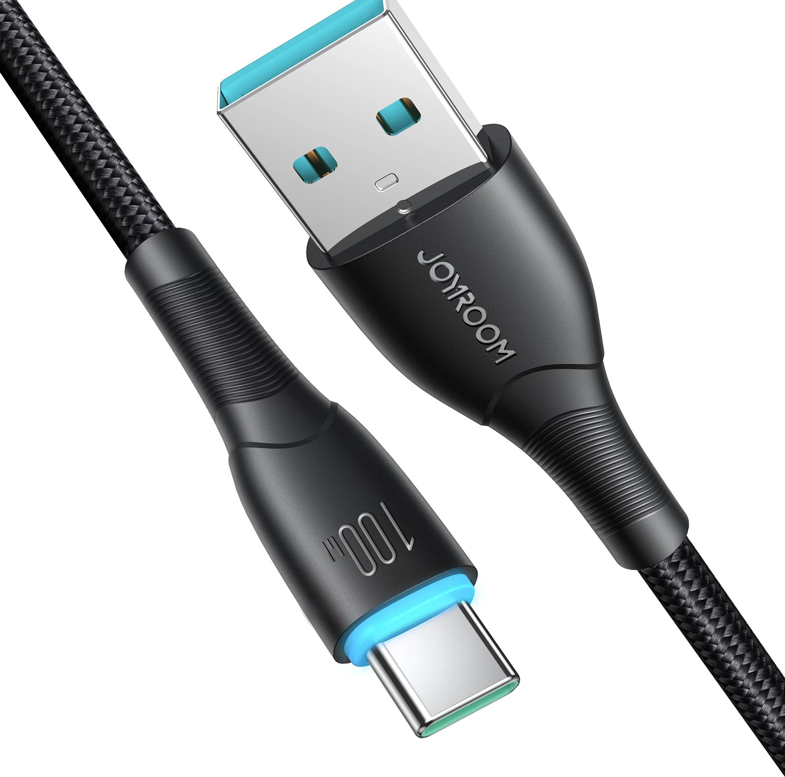 Kabllo Joyroom Starry Series SA32-AC6, USB-A në USB-C, 1m, 100W, e zezë