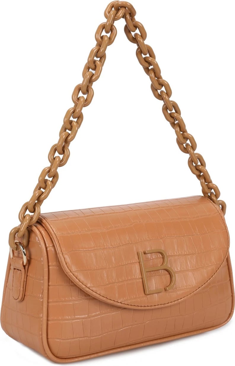 Çantë krahu Lucky Bees, ngjyrë tan, Croco 240