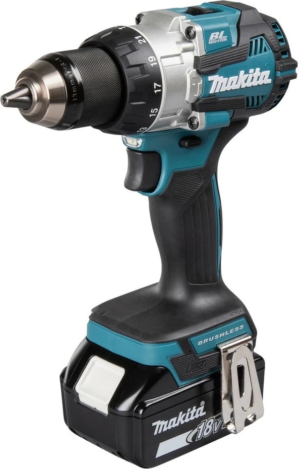 Makineri vidash Makita DHP489RTJ, brushless, 18V, Li-Ion, zi/kaltër