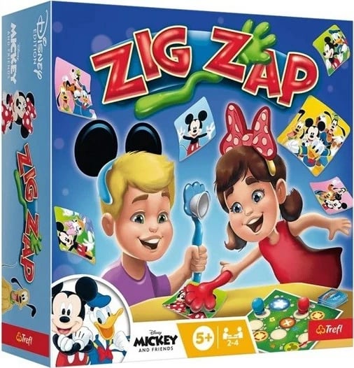 Lojë tavoline Zig Zap 02438, për fëmijë, Disney Mickey dhe miqtë, shumëngjyrëshe